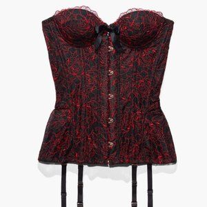 NWOT Savage X Fenty Embroidered Lace Corset